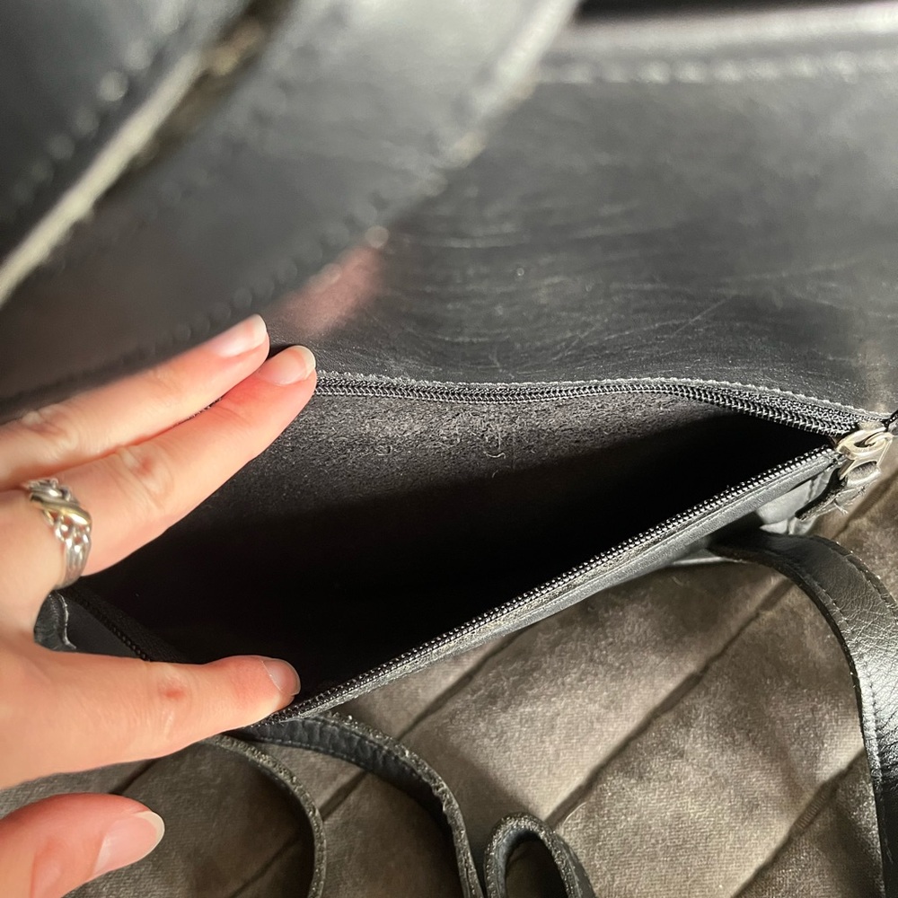 Coach Black Leather Daypack - Picture 11 of 12